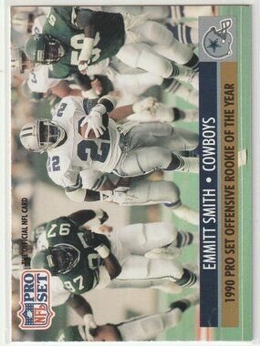 6for$49 EMMITT SMITH 1991 Pro Set Offensive Rookie of the Year #1